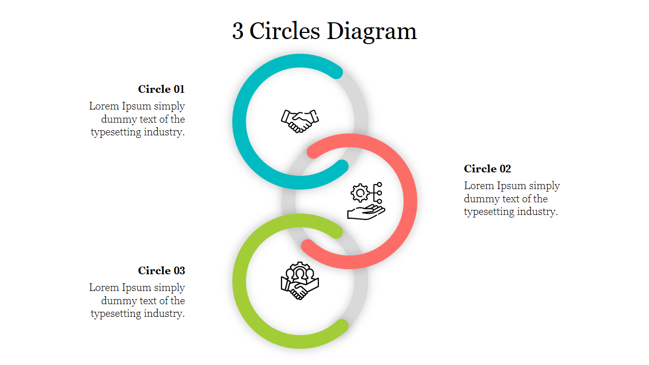 Creative 3 Circles Diagram PowerPoint Presentation